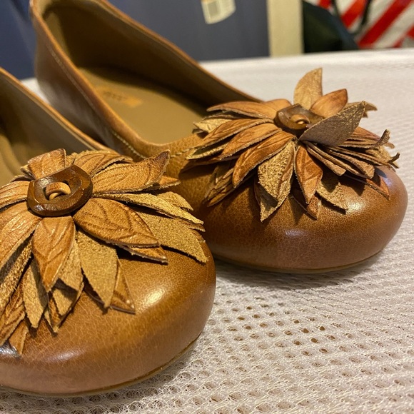 Ecco Leather Wedge Shoes in Tan - Women’s EU 40/ US 9.5 - Picture 1 of 5